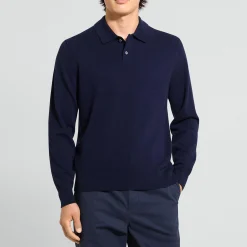 Goris Long-Sleeve Polo Shirt in Cashmere