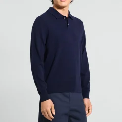 Goris Long-Sleeve Polo Shirt in Cashmere