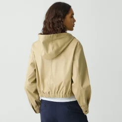 Hooded Jacket in Cotton Chino