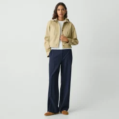 Hooded Jacket in Cotton Chino