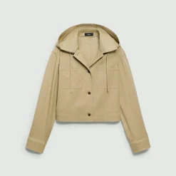 Hooded Jacket in Cotton Chino