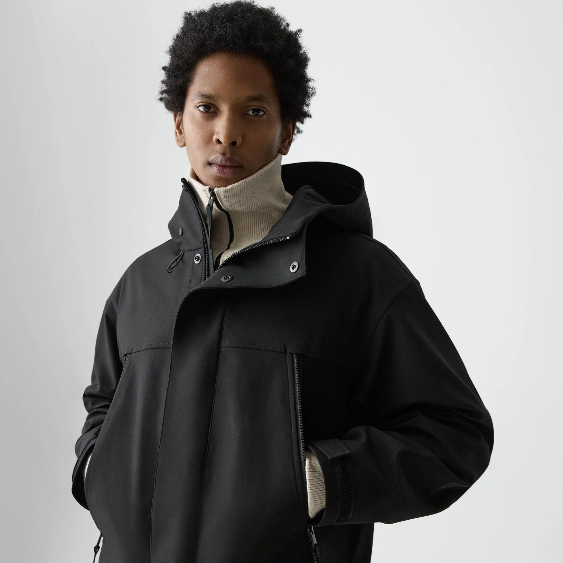 Hooded Jacket in Outer Shell