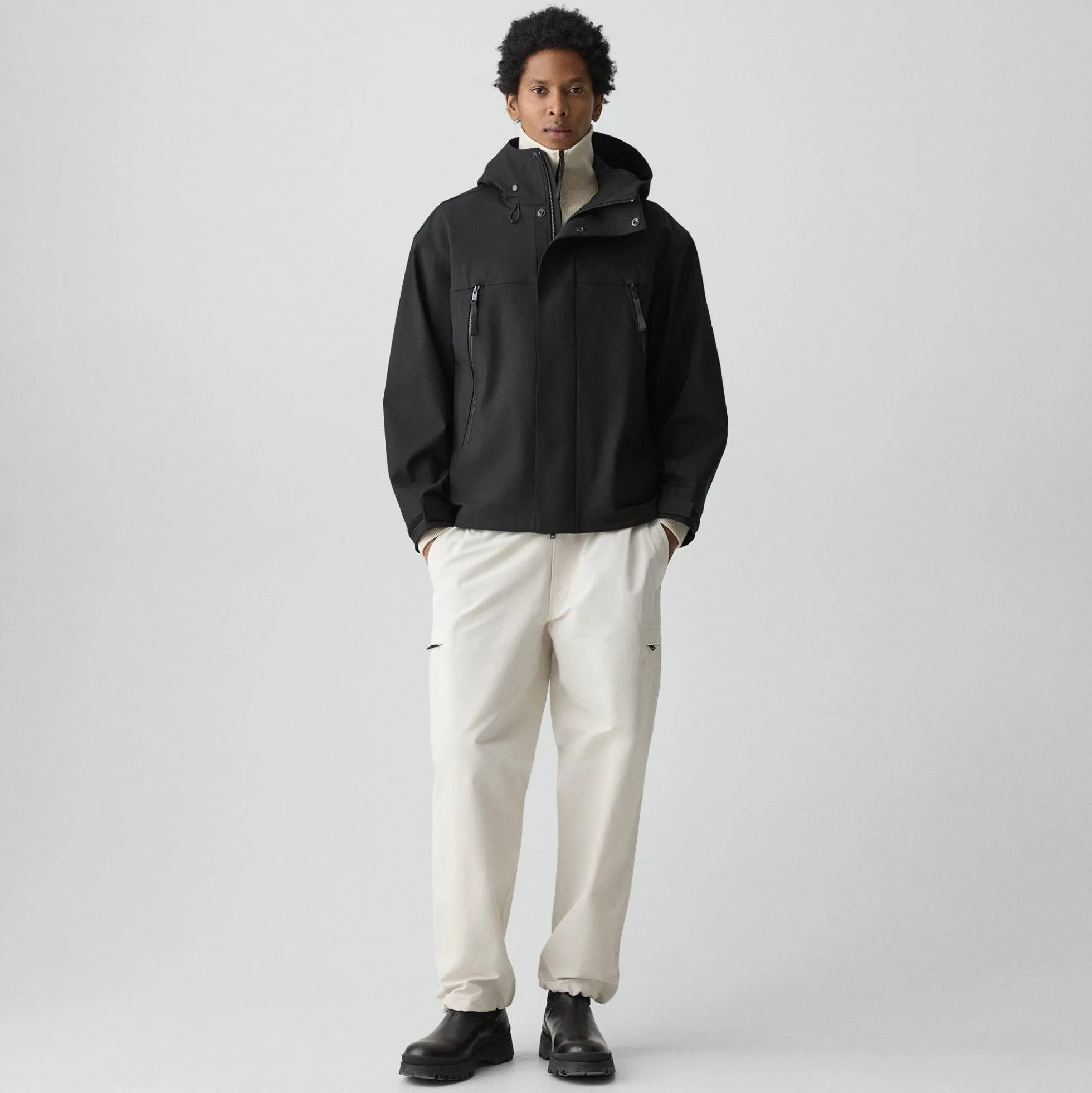 Hooded Jacket in Outer Shell