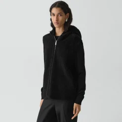 Hooded Vest in Shearling