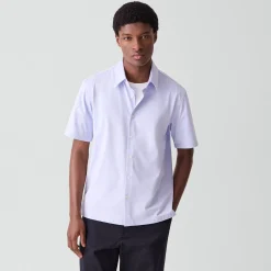 Irving Short-Sleeve Shirt in Structure Knit