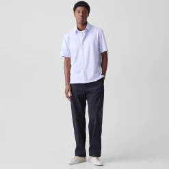 Irving Short-Sleeve Shirt in Structure Knit