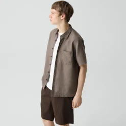 Irving Short-Sleeve Shirt in Relaxed Linen