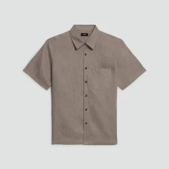 Irving Short-Sleeve Shirt in Relaxed Linen