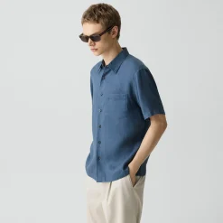 Irving Short-Sleeve Shirt in Relaxed Linen