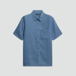 Irving Short-Sleeve Shirt in Relaxed Linen