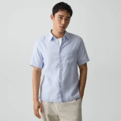 Irving Short-Sleeve Shirt in Relaxed Linen
