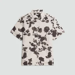 Irving Short-Sleeve Shirt in Floral Lyocell