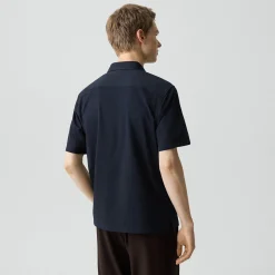 Irving Short-Sleeve Shirt in Structure Knit