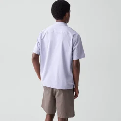Irving Short-Sleeve Shirt in Structure Knit
