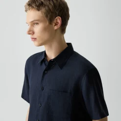 Irving Short-Sleeve Shirt in Relaxed Linen