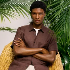 Irving Short-Sleeve Shirt in Relaxed Linen