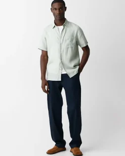 Irving Short-Sleeve Shirt in Relaxed Linen
