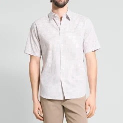 Irving Short-Sleeve Shirt in Geometric Cotton