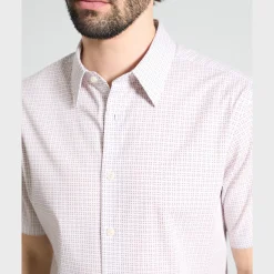 Irving Short-Sleeve Shirt in Geometric Cotton