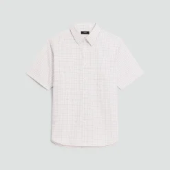 Irving Short-Sleeve Shirt in Geometric Cotton