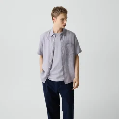 Irving Short-Sleeve Shirt in Relaxed Linen