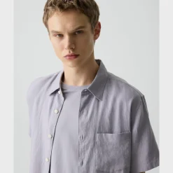 Irving Short-Sleeve Shirt in Relaxed Linen