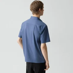 Irving Short-Sleeve Shirt in Structure Knit