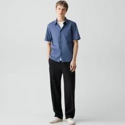 Irving Short-Sleeve Shirt in Structure Knit