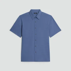 Irving Short-Sleeve Shirt in Structure Knit