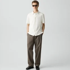 Irving Short-Sleeve Shirt in Structure Knit