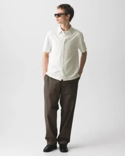 Irving Short-Sleeve Shirt in Structure Knit