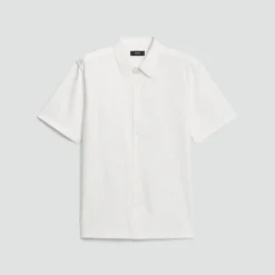 Irving Short-Sleeve Shirt in Structure Knit