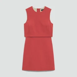 Layered Mini Dress in Admiral Crepe
