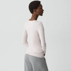 Long-Sleeve Henley Tee in Lounge Jersey