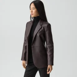 Lynnia Blazer in Leather
