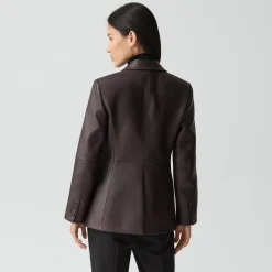 Lynnia Blazer in Leather