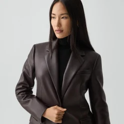 Lynnia Blazer in Leather