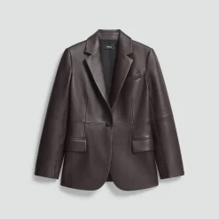 Lynnia Blazer in Leather