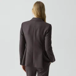 Lynnia Blazer in Sleek Flannel