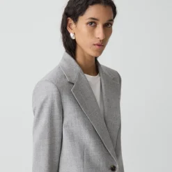 Lynnia Blazer in Sleek Flannel