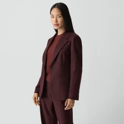 Lynnia Blazer in Sleek Flannel