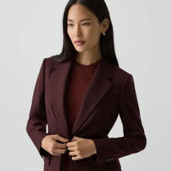 Lynnia Blazer in Sleek Flannel