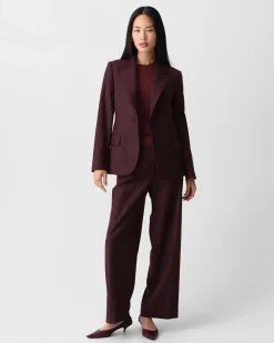 Lynnia Blazer in Sleek Flannel