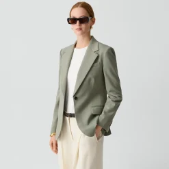 Lynnia Blazer in Wool Gabardine