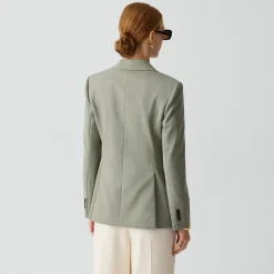 Lynnia Blazer in Wool Gabardine