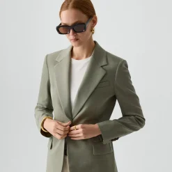 Lynnia Blazer in Wool Gabardine