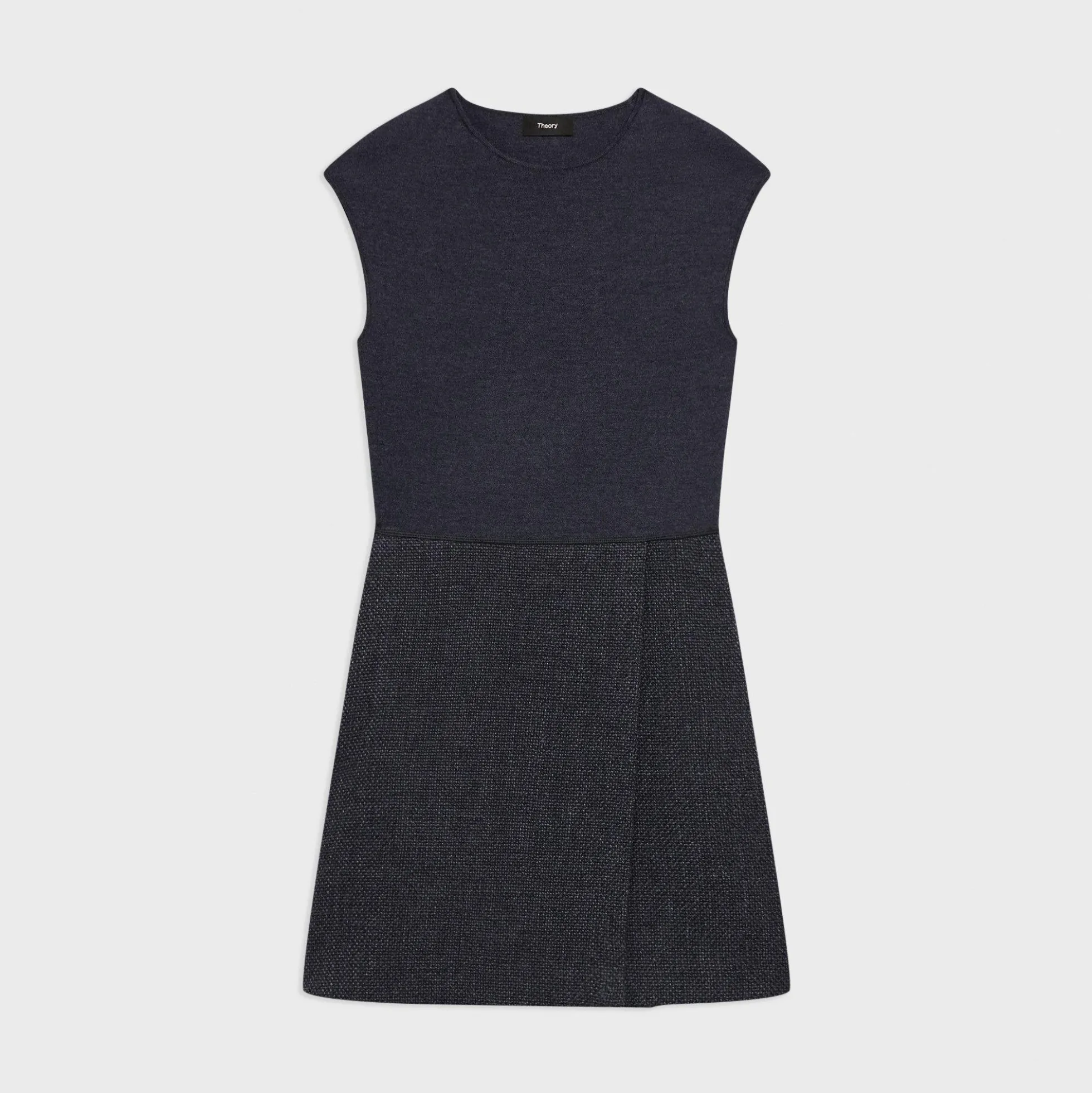 Mini Wrap Dress in Tweed