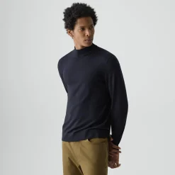 Mock Neck Sweater in Regal Wool