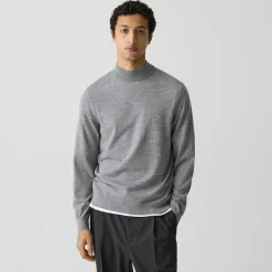 Mock Neck Sweater in Regal Wool