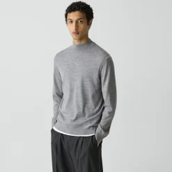 Mock Neck Sweater in Regal Wool